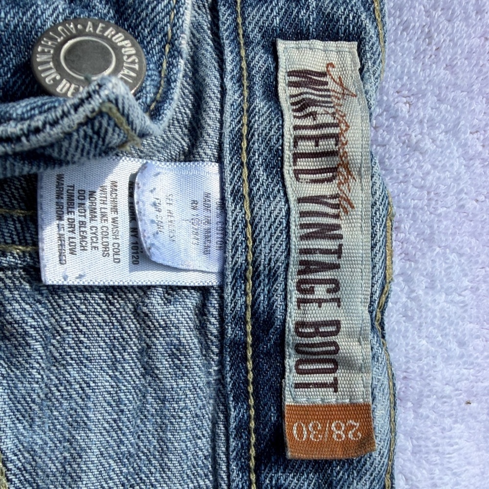 Aeropostale Windfield Vintage Distressed Bootcut Jeans - Picture 3 of 5